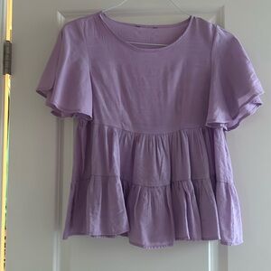 American threads purple blouse